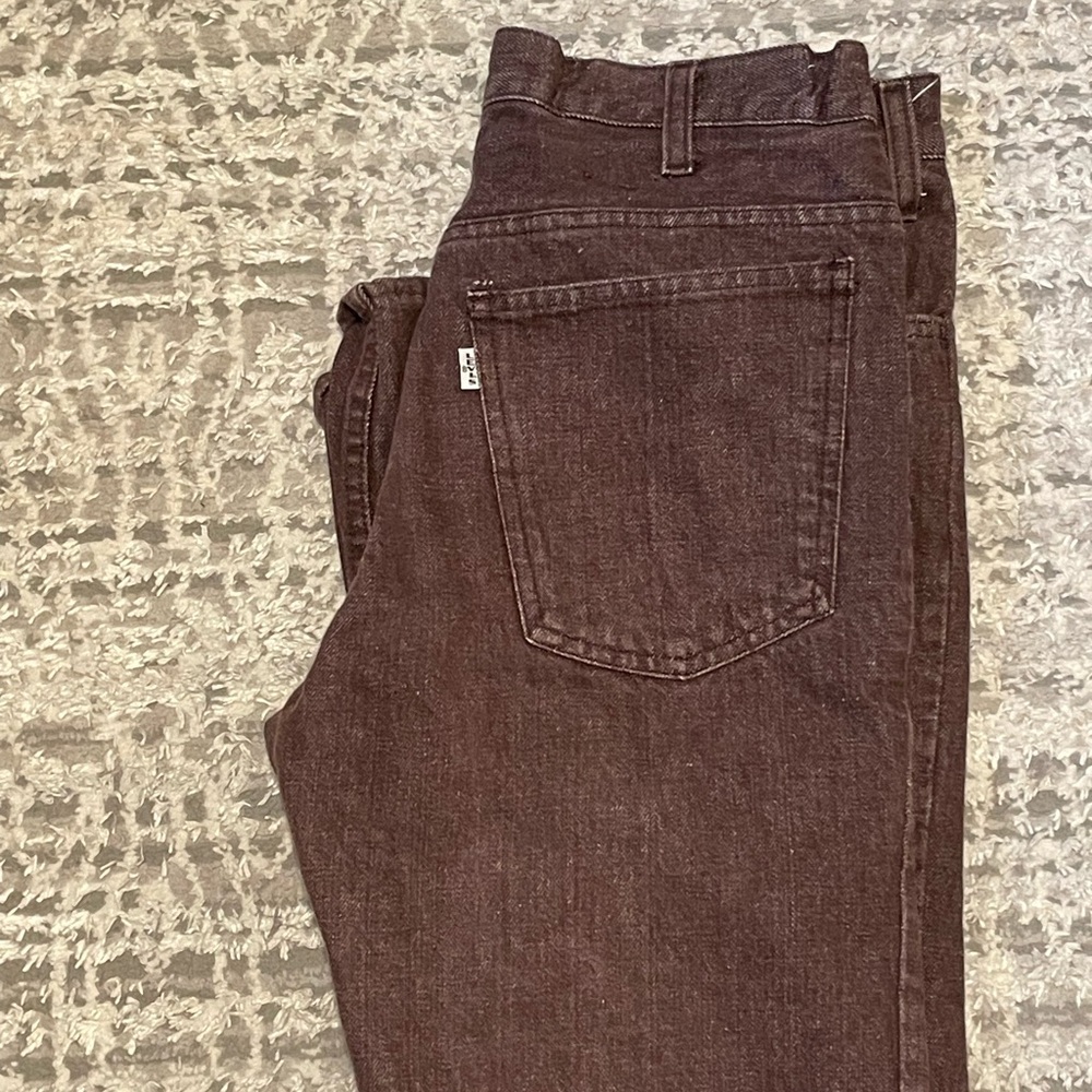 Levi's Men's Rich Brown 1960’s Wide Leg Jeans